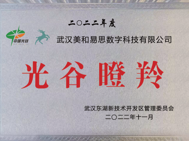 光谷瞪羚企业证书